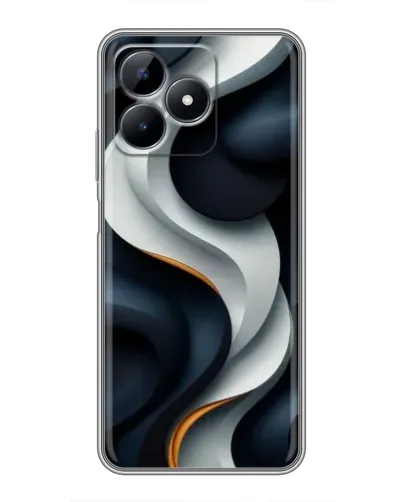 Чохол для Realme Note 50 з картинкою «Об'ємні чорно-білі стрічки» Чохол для Realme Note 50 з картинкою «Об'ємні чорно-білі стрічки»