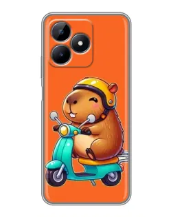 Чохол для Realme Note 50 з картинкою «Капібара на скутері» Чохол для Realme Note 50 з картинкою «Капібара на скутері»