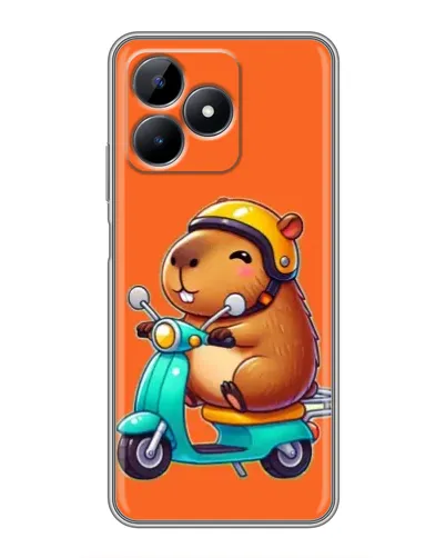 Чохол для Realme Note 50 з картинкою «Капібара на скутері» Чохол для Realme Note 50 з картинкою «Капібара на скутері»