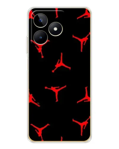 Чехол для Realme Note 60 с картинкой «Jordan Red Pattern» Чехол для Realme Note 60 с картинкой «Jordan Red Pattern»
