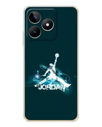 Чехол для Realme Note 60 с картинкой «Jordan Blue Fire» Чехол для Realme Note 60 с картинкой «Jordan Blue Fire»