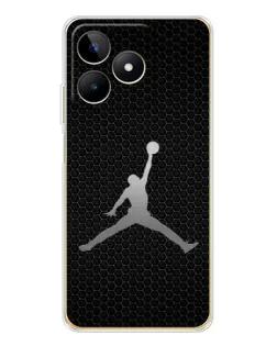 Чехол для Realme Note 60 с картинкой «Jordan Dark Carbon»