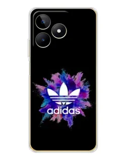 Чехол для Realme Note 60 с картинкой «Взрыв красок Adidas»