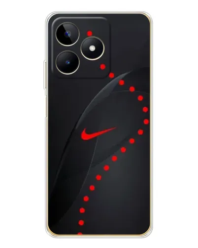 Чехол для Realme Note 60 с картинкой «Абстрактный дизайн Nike»