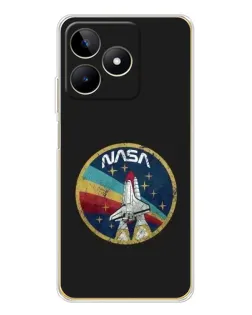 Чехол для Realme Note 60 с картинкой «NASA — эмблема миссии» Чехол для Realme Note 60 с картинкой «NASA — эмблема миссии»