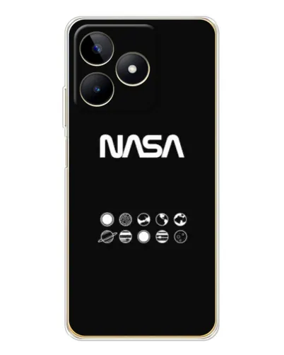 Чехол для Realme Note 60 с картинкой «NASA — технический принт» Чехол для Realme Note 60 с картинкой «NASA — технический принт»