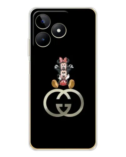 Чехол для Realme Note 60 с картинкой «Минни Маус на лого» Чехол для Realme Note 60 с картинкой «Минни Маус на лого»