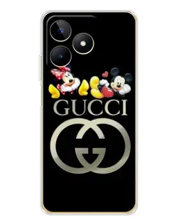 Чехол для Realme Note 60 с картинкой «Gucci — герои Disney»