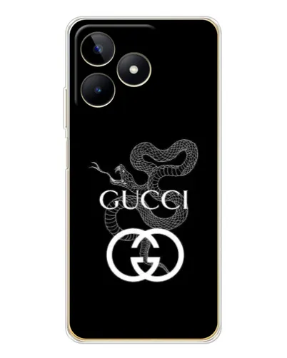Чехол для Realme Note 60 с картинкой «Gucci — серебряная змея» Чехол для Realme Note 60 с картинкой «Gucci — серебряная змея»