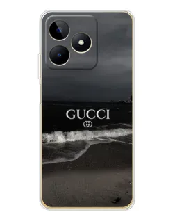 Чехол для Realme Note 60 с картинкой «Gucci — морской прибой»
