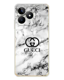 Чехол для Realme Note 60 с картинкой «Gucci — мраморный шик»