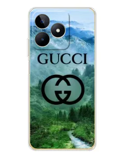 Чехол для Realme Note 60 с картинкой «Gucci — горный пейзаж»