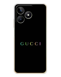 Чехол для Realme Note 60 с картинкой «Gucci — неоновый минимализм»
