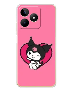 Чохол для Realme Note 60 з картинкою «Kuromi — любов у серці»