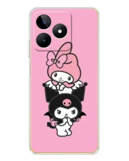 Чохол для Realme Note 60 з картинкою «My Melody та Kuromi»