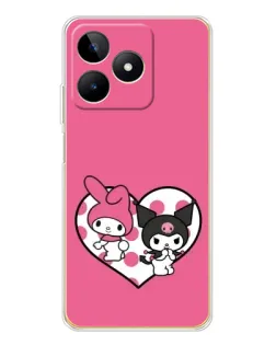 Чохол для Realme Note 60 з картинкою «Kuromi та My Melody»