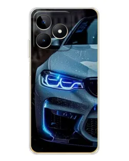 Чохол для Realme Note 60 з картинкою «Погляд BMW з синіми фарами» Чохол для Realme Note 60 з картинкою «Погляд BMW з синіми фарами»