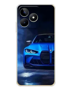 Чехол для Realme Note 60 с картинкой «Голубая BMW M4» Чехол для Realme Note 60 с картинкой «Голубая BMW M4»