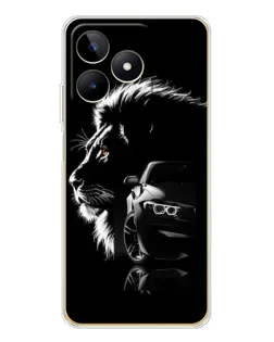 Чехол для Realme Note 60 с картинкой «BMW и лев» Чехол для Realme Note 60 с картинкой «BMW и лев»