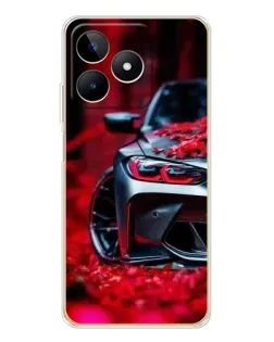 Чехол для Realme Note 60 с картинкой «Спортивная BMW и цветы» Чехол для Realme Note 60 с картинкой «Спортивная BMW и цветы»