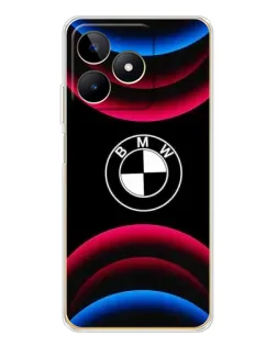 Чехол для Realme Note 60 с картинкой «Логотип BMW и неоновые дуги» Чехол для Realme Note 60 с картинкой «Логотип BMW и неоновые дуги»