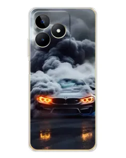 Чехол для Realme Note 60 с картинкой «BMW в дыму» Чехол для Realme Note 60 с картинкой «BMW в дыму»