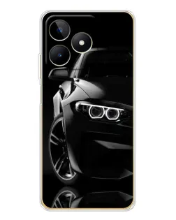 Чехол для Realme Note 60 с картинкой «Черная BMW — профиль» Чехол для Realme Note 60 с картинкой «Черная BMW — профиль»