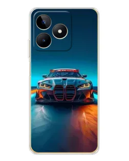 Чехол для Realme Note 60 с картинкой «BMW — огни неона» Чехол для Realme Note 60 с картинкой «BMW — огни неона»