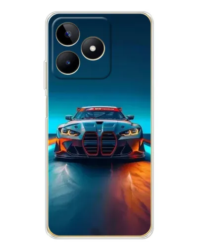 Чехол для Realme Note 60 с картинкой «BMW — огни неона» Чехол для Realme Note 60 с картинкой «BMW — огни неона»