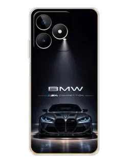 Чехол для Realme Note 60 с картинкой «BMW сквозь ночной город» Чехол для Realme Note 60 с картинкой «BMW сквозь ночной город»