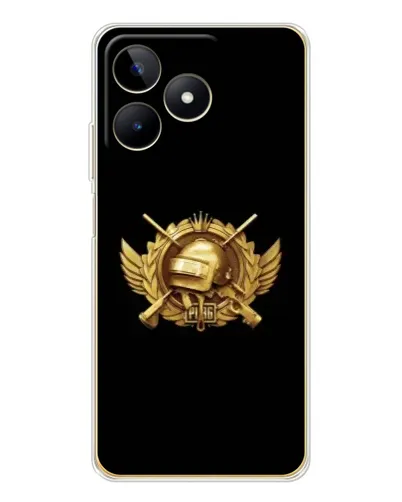 Чехол для Realme Note 60 с картинкой «PUBG — оранжевый градиент»