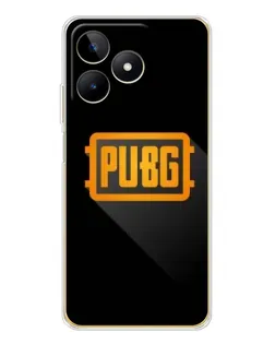 Чехол для Realme Note 60 с картинкой «PUBG — рамка лого»