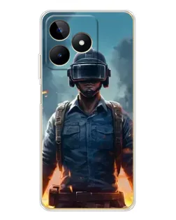 Чехол для Realme Note 60 с картинкой «PUBG — реалистичный герой»