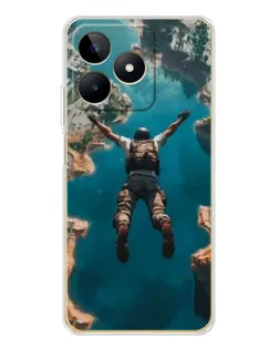 Чехол для Realme Note 60 с картинкой «PUBG — свободное падение»