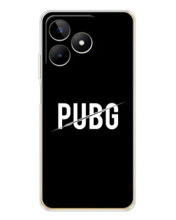 Чехол для Realme Note 60 с картинкой «PUBG — белый логотип»