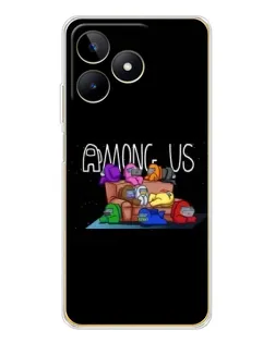 Чехол для Realme Note 60 с картинкой «Логотип Among Us» Чехол для Realme Note 60 с картинкой «Логотип Among Us»