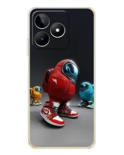Чехол для Realme Note 60 с картинкой «Among Us — 3D стиль»