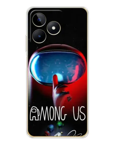 Чехол для Realme Note 60 с картинкой «Красный импостер — макро» Чехол для Realme Note 60 с картинкой «Красный импостер — макро»