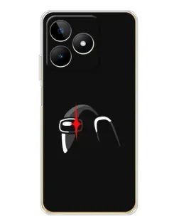 Чехол для Realme Note 60 с картинкой «Among Us шлем»