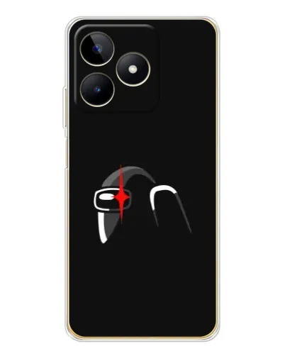 Чехол для Realme Note 60 с картинкой «Among Us шлем» Чехол для Realme Note 60 с картинкой «Among Us шлем»