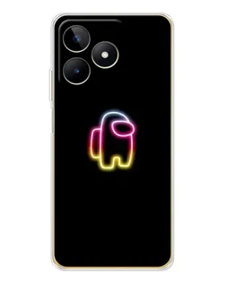 Чехол для Realme Note 60 с картинкой «Among Us градиент»