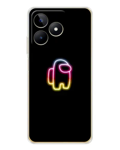 Чехол для Realme Note 60 с картинкой «Among Us градиент» Чехол для Realme Note 60 с картинкой «Among Us градиент»