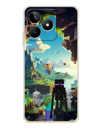 Чехол для Realme Note 60 с картинкой «Эндермен в лесу» Чехол для Realme Note 60 с картинкой «Эндермен в лесу»