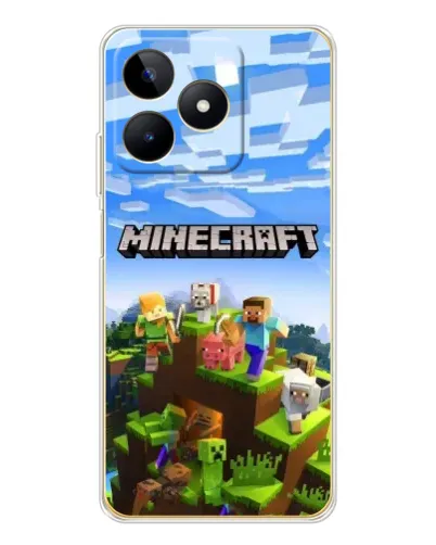 Чехол для Realme Note 60 с картинкой «Minecraft классический мир» Чехол для Realme Note 60 с картинкой «Minecraft классический мир»