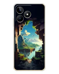 Чехол для Realme Note 60 с картинкой «Вид из пещеры»