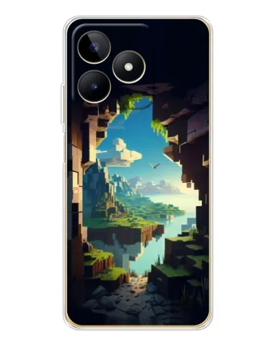 Чехол для Realme Note 60 с картинкой «Вид из пещеры» Чехол для Realme Note 60 с картинкой «Вид из пещеры»