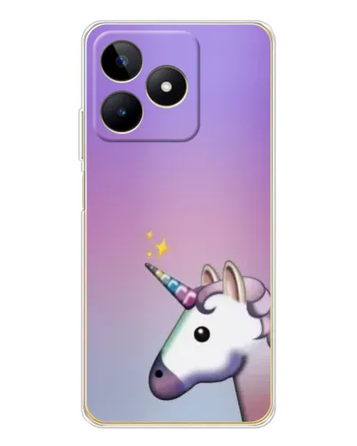 Чехол для Realme Note 60 с картинкой «Единорог градиент»