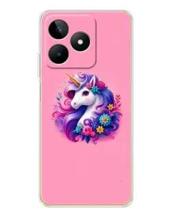 Чехол для Realme Note 60 с картинкой «Сказочный единорог»
