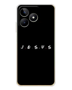 Чехол для Realme Note 60 с картинкой «Точки веры J.E.S.U.S.»