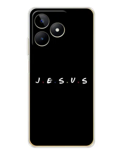 Чехол для Realme Note 60 с картинкой «Точки веры J.E.S.U.S.»